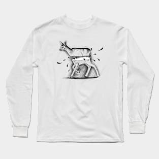 Deer in a half Long Sleeve T-Shirt